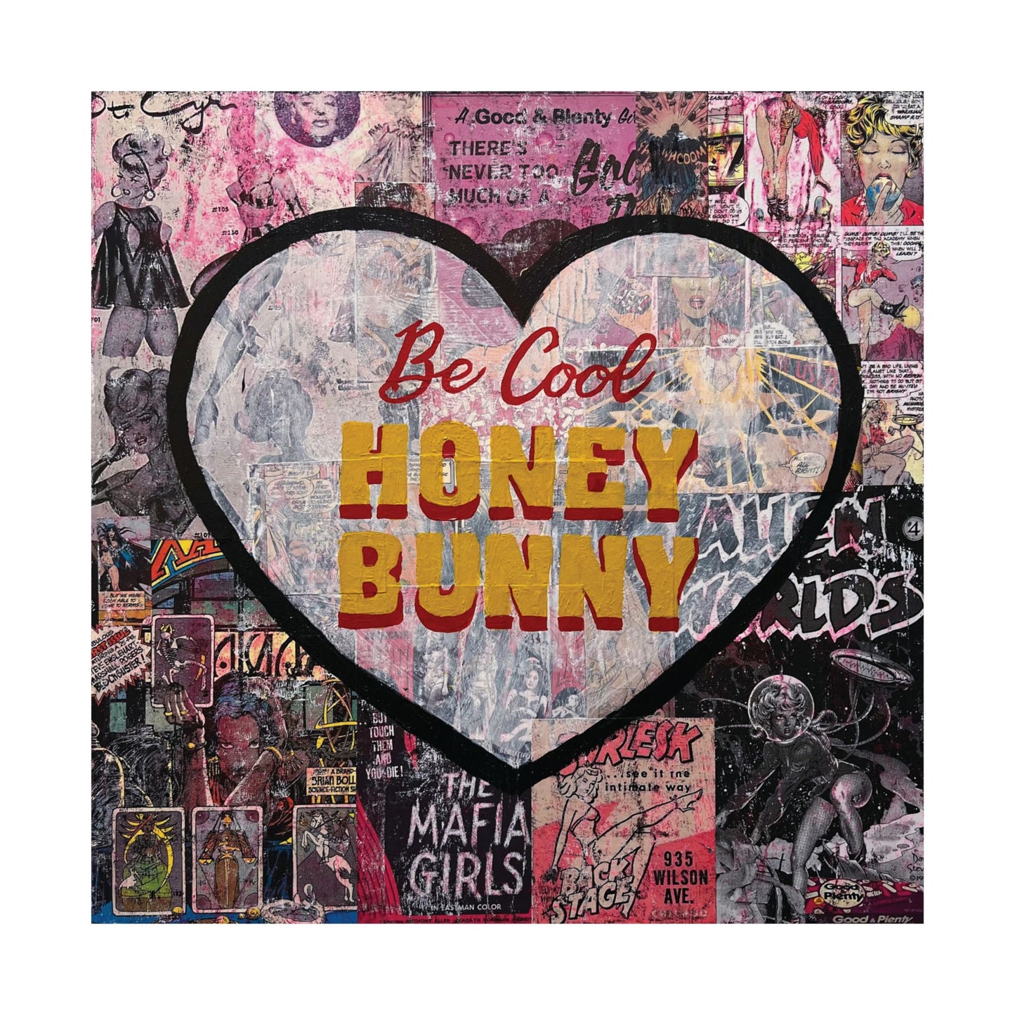 Be Cool Honey Bunny Print