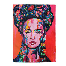 Load image into Gallery viewer, Frida Kahlo Velveteen Plush Blanket