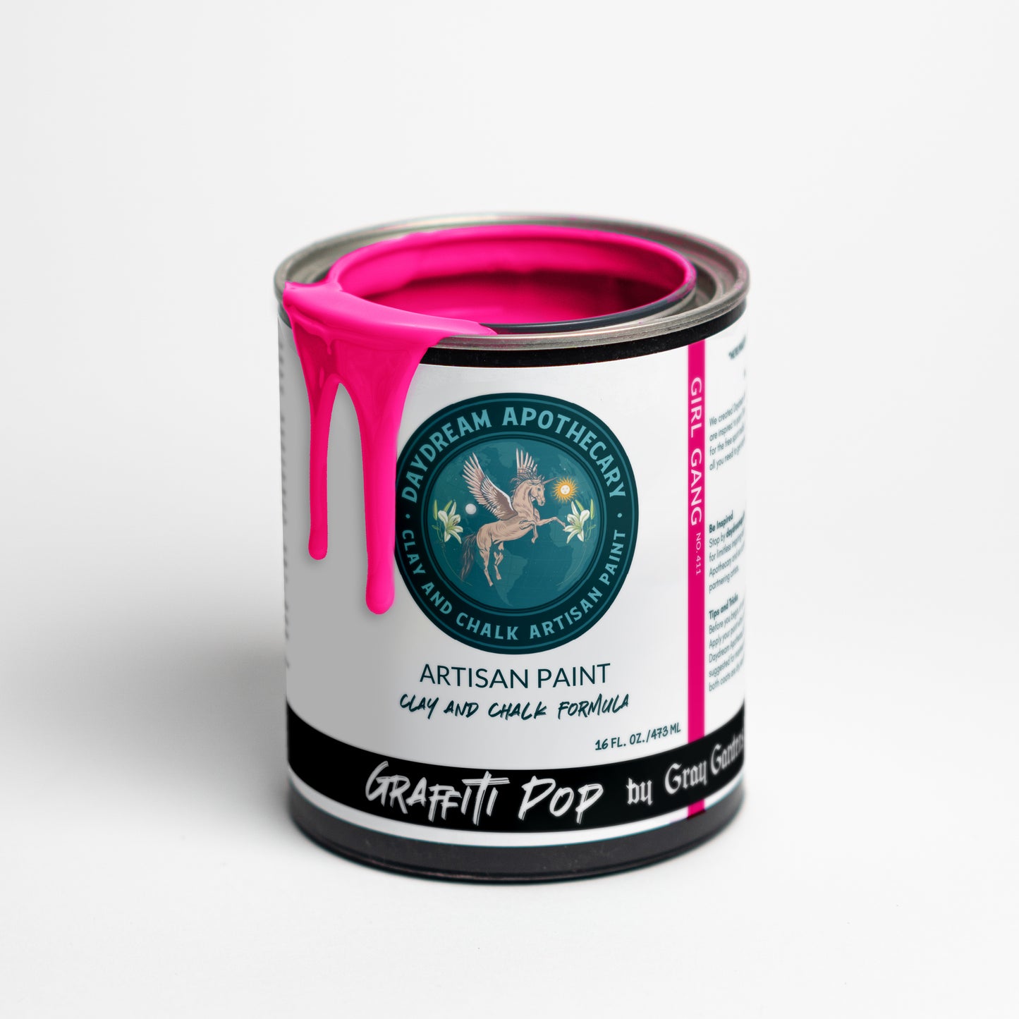 Girl Gang | Neon Hot Pink Clay and Chalk Paint