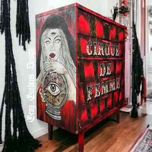Grunge Gothic Cirque De Femme Carnival Dresser