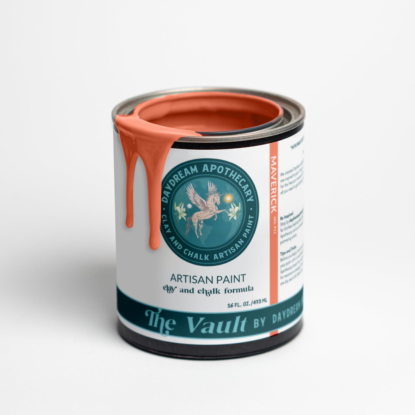 Maverick | Retro Mid Century Orange Clay and Chalk Paint