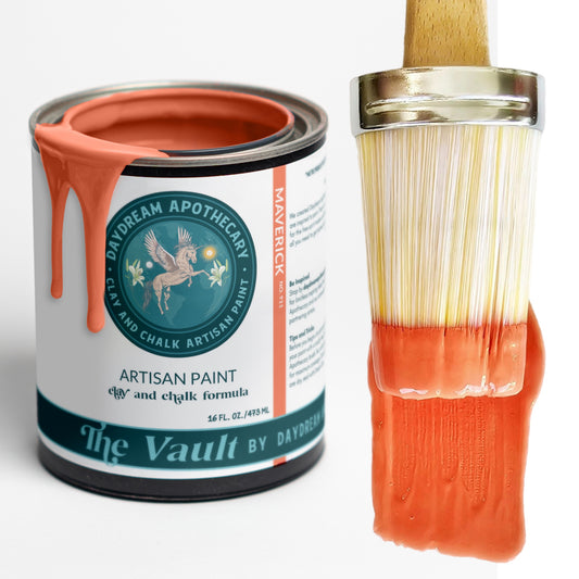 Maverick | Retro Mid Century Orange Clay and Chalk Paint