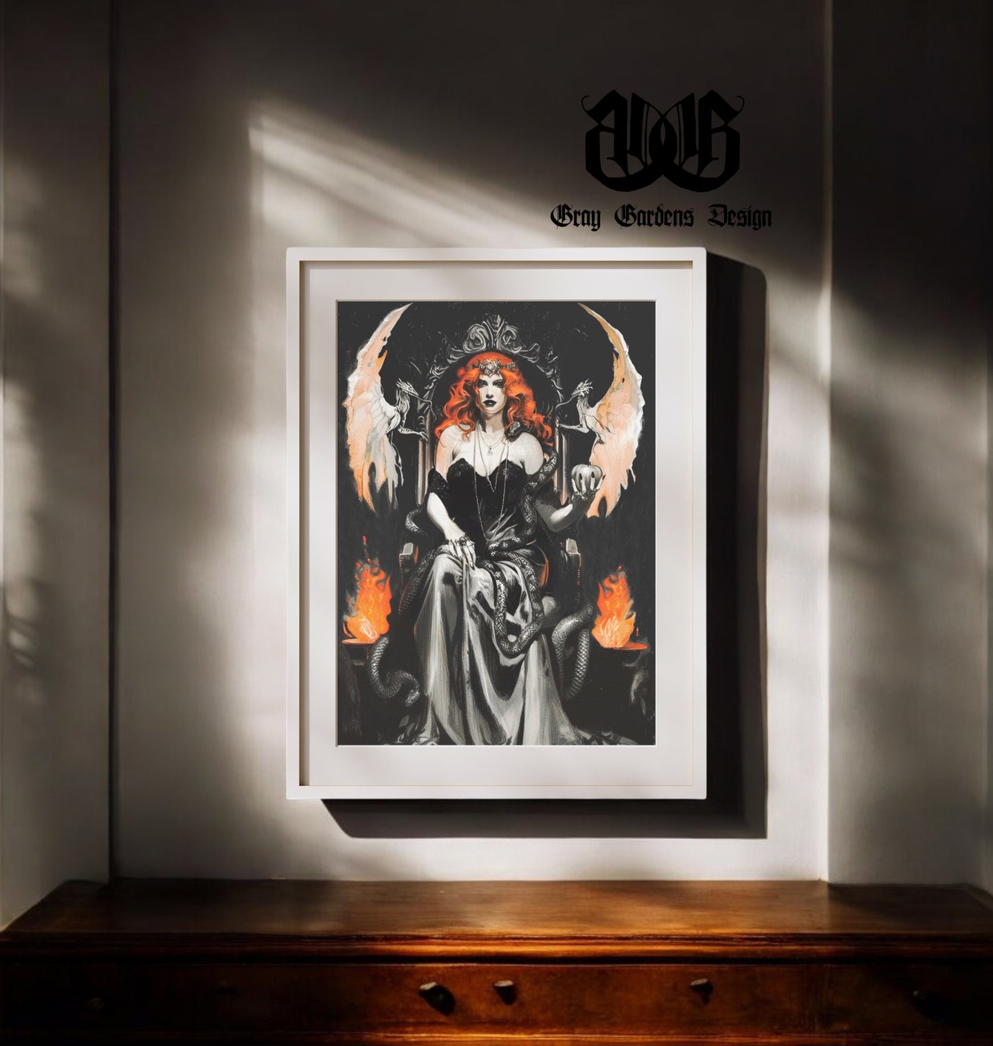 Goddess Lilith Decoupage Paper | Large Decoupage Paper for Furniture and other DIY Projects