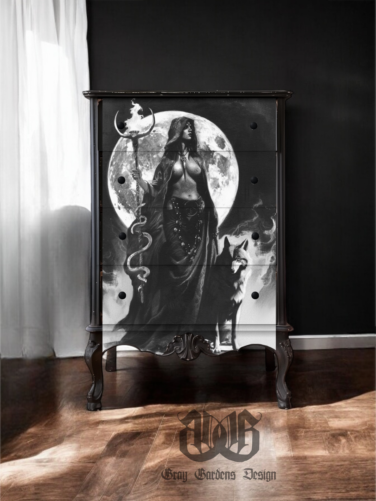 Goddess Hekate Decoupage Paper | Large Decoupage Paper for Furniture and other DIY Projects