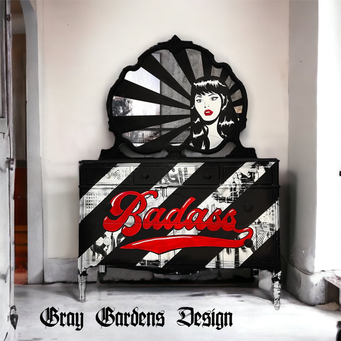 Graffiti Pop Badass Hand Painted Furniture Art Dresser