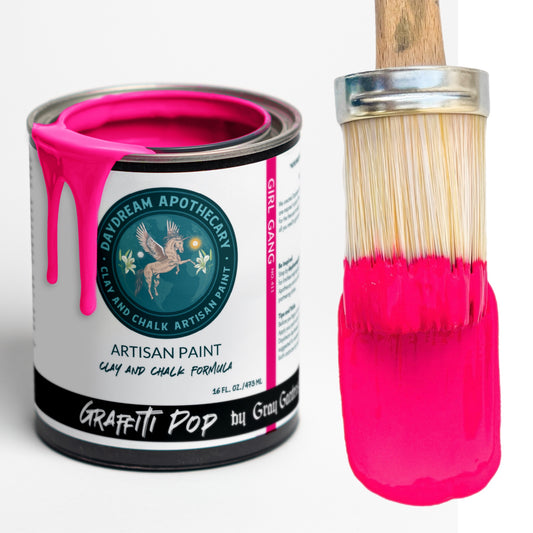 Girl Gang | Neon Hot Pink Clay and Chalk Paint