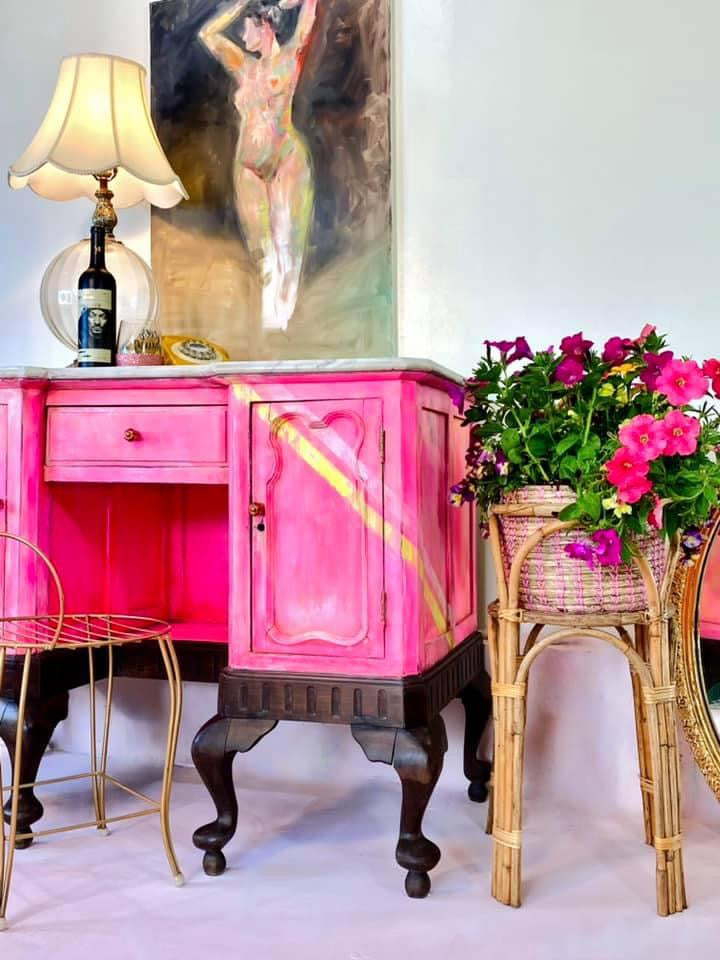 La La Love Ya | True Neon Pink Clay and Chalk Paint