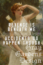 Load image into Gallery viewer, Revenge Is Beneath Me Decoupage Paper | Large Decoupage Paper for Furniture and other DIY Projects