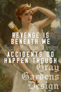 Revenge Is Beneath Me Decoupage Paper | Large Decoupage Paper for Furniture and other DIY Projects