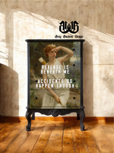 Load image into Gallery viewer, Revenge Is Beneath Me Decoupage Paper | Large Decoupage Paper for Furniture and other DIY Projects