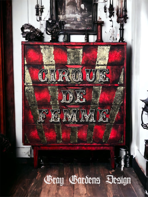 Grunge Gothic Cirque De Femme Carnival Dresser