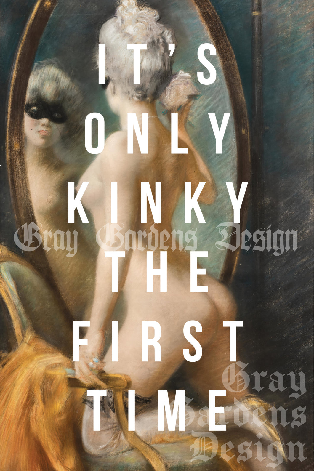 It’s Only Kinky The First Time Decoupage Paper | Large Decoupage Paper for Furniture and other DIY Projects