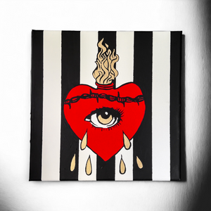 Sacred Heart Painting on 12 x 12