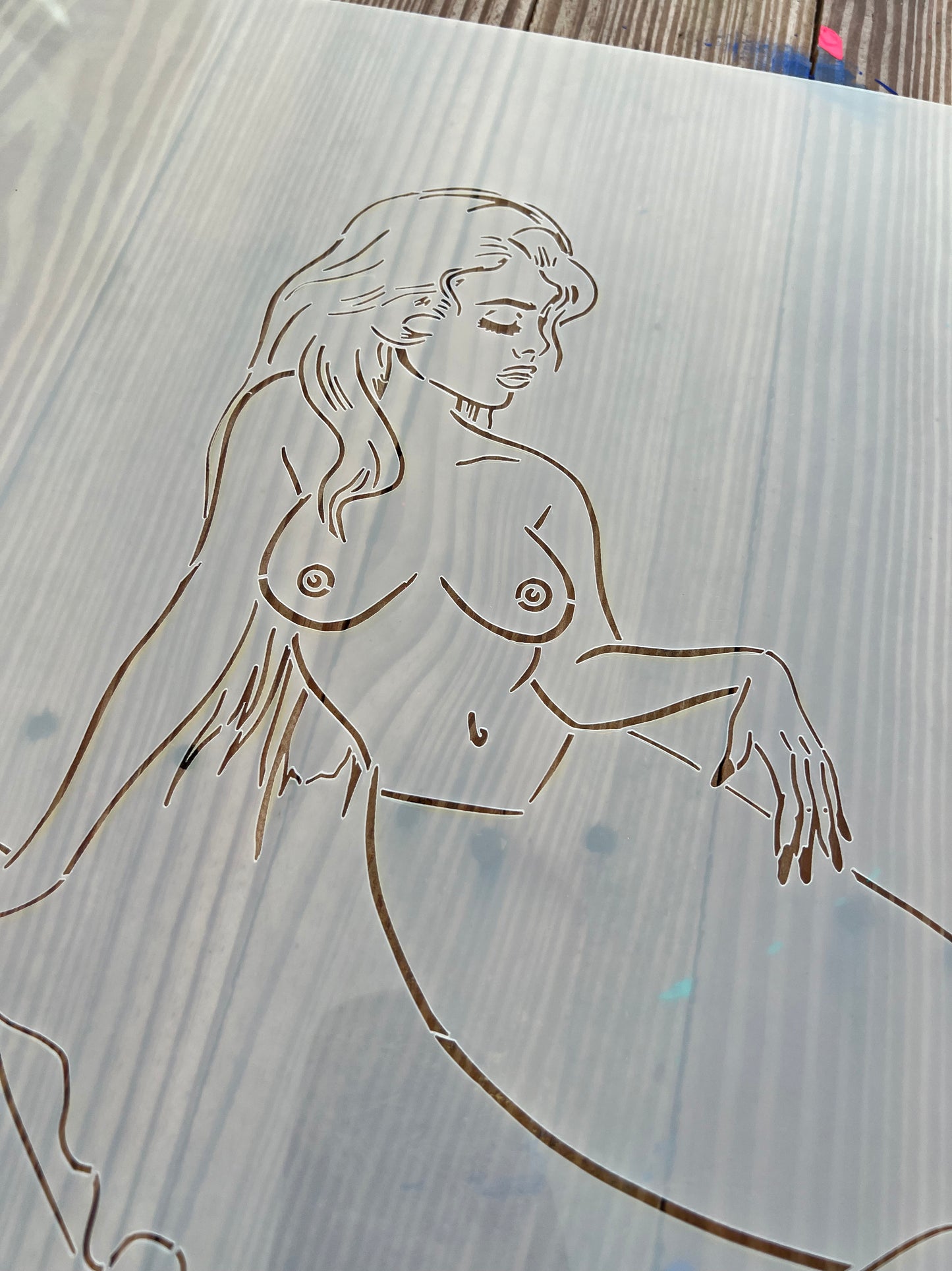 Graffiti Pop Mermaid 2 Stencil