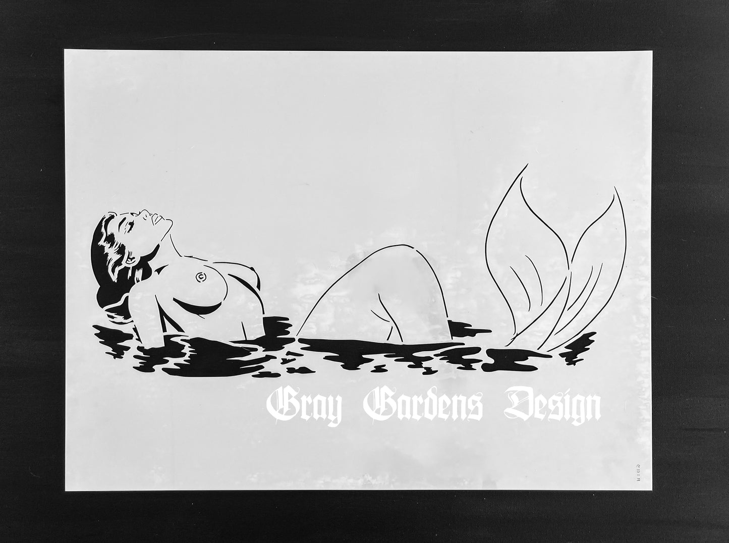 Graffiti Pop Mermaid 3 Stencil