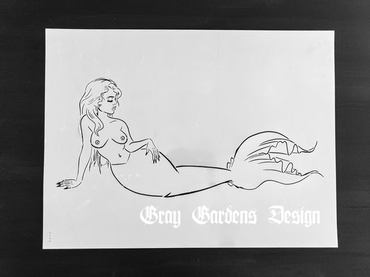 Graffiti Pop Mermaid 1 Stencil