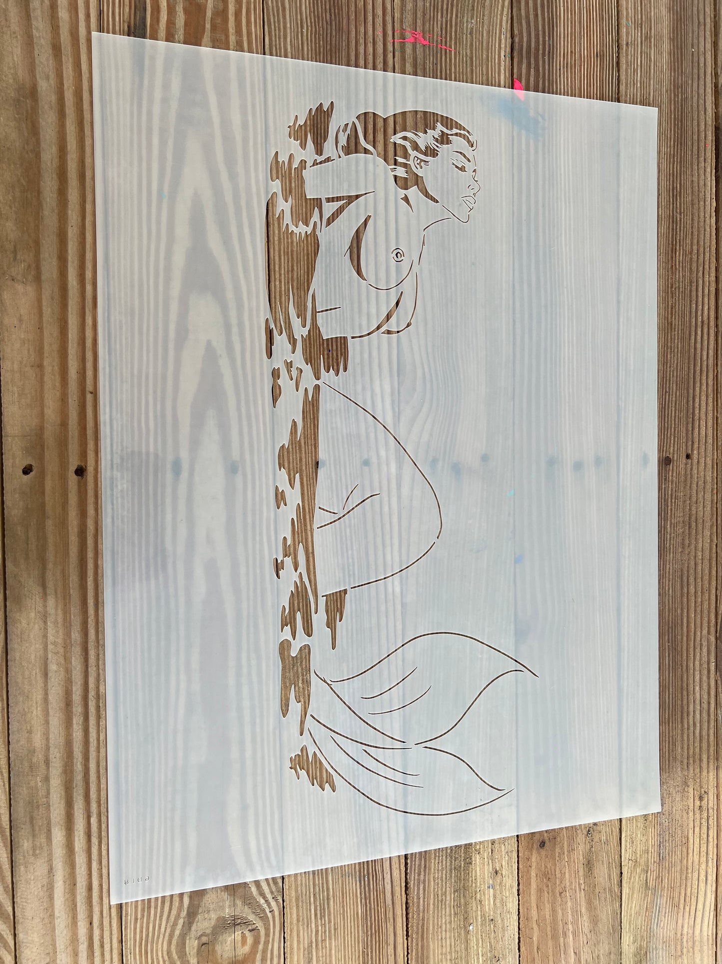 Graffiti Pop Mermaid 3 Stencil