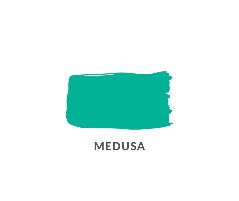 Medusa | Turquoise Blue Clay and Chalk Paint