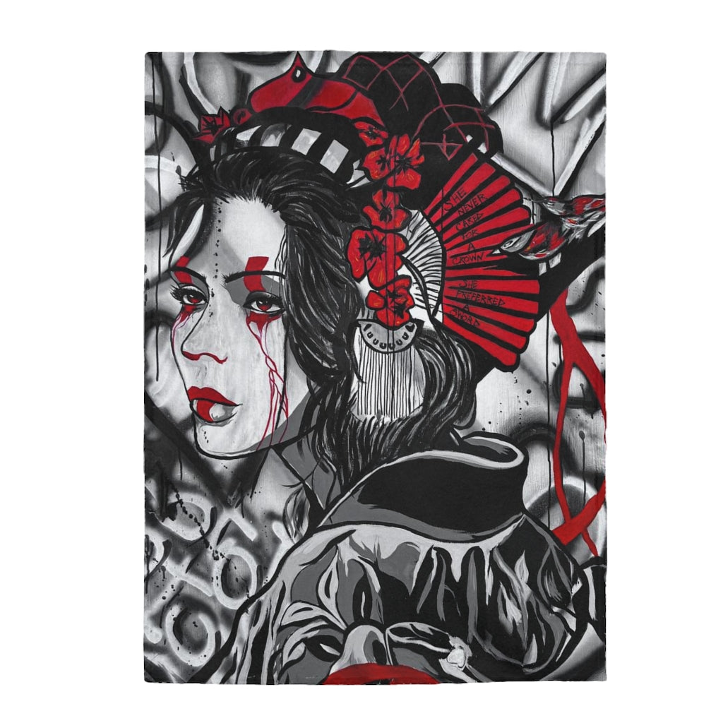 The Warrior Velveteen Plush Blanket
