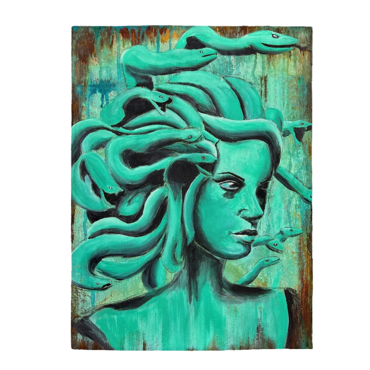 Medusa / Velveteen Plush Blanket