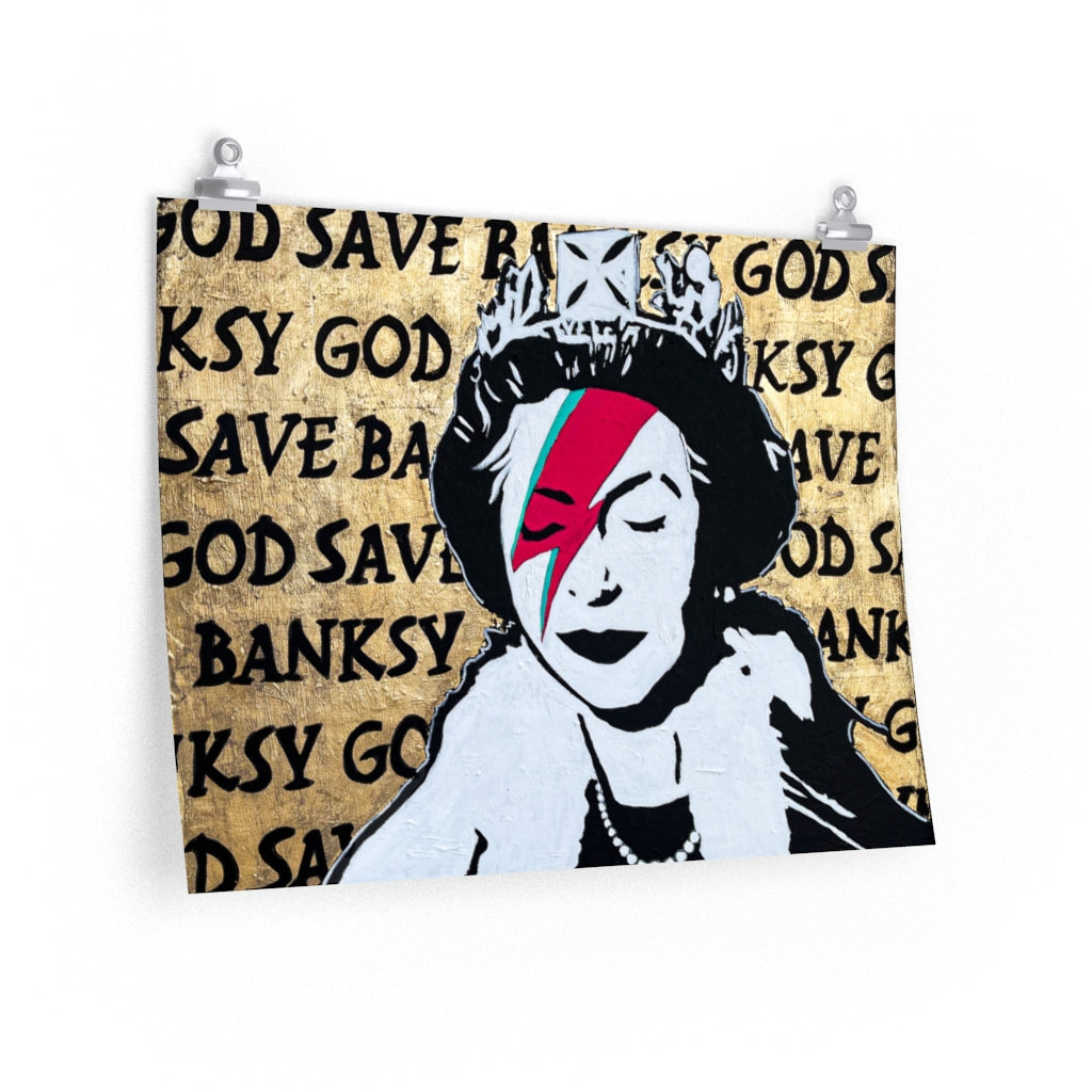 God Save Banksy Matte Print