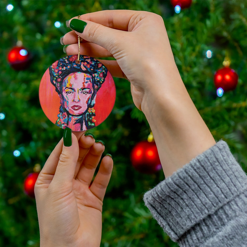 Frida Kahlo Ceramic Ornament