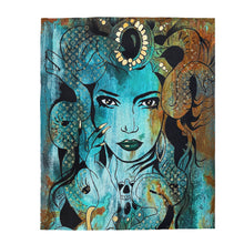 Load image into Gallery viewer, Medusa Velveteen Plush Blanket