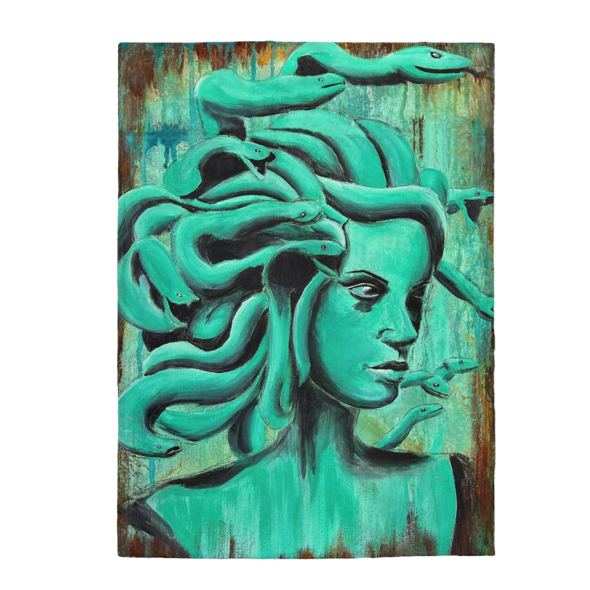 Medusa / Velveteen Plush Blanket