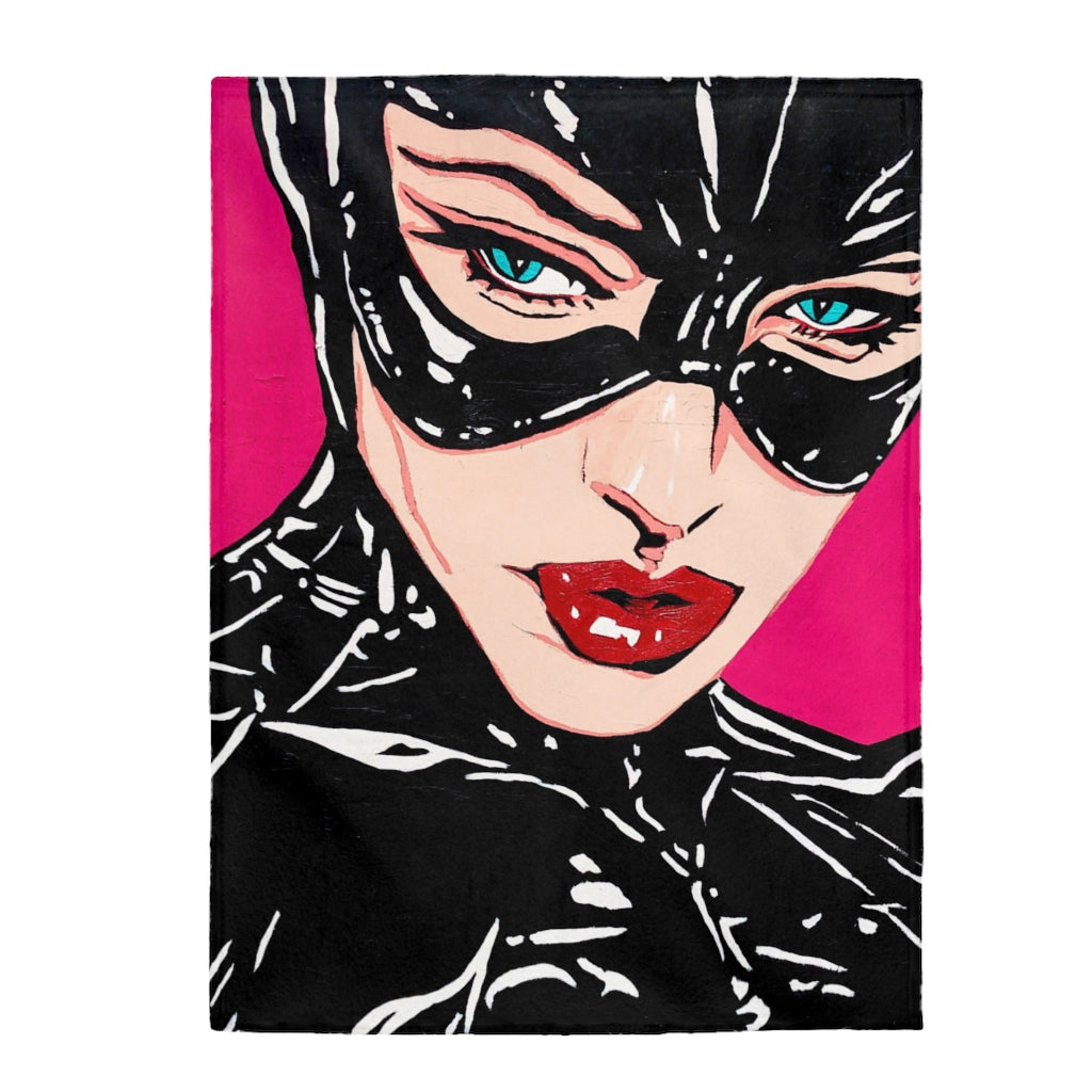 Catwoman Velveteen Plush Blanket