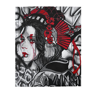 The Warrior Velveteen Plush Blanket