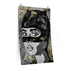 Graffiti Pop Zoe Kravitz Catwoman "The Batman" Matte Print