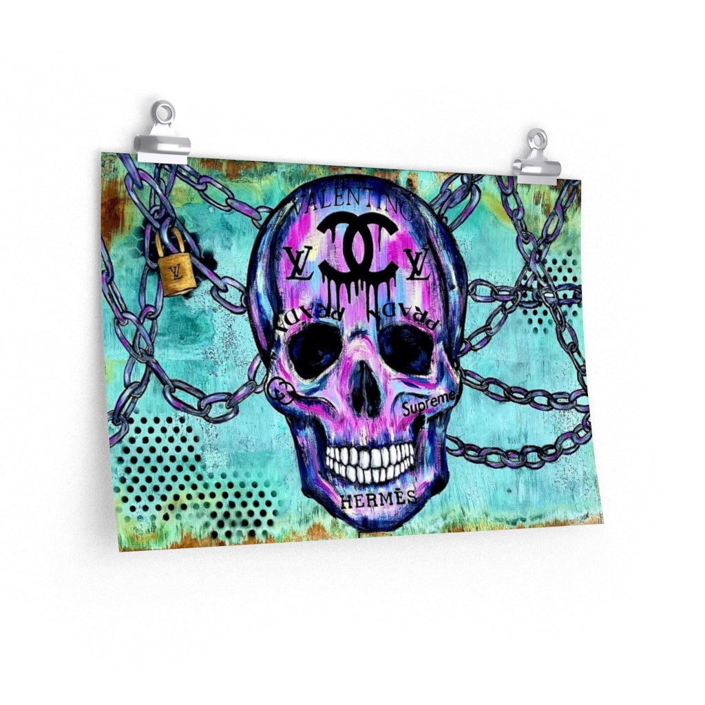 Luxury Never Dies Skull Matte Print