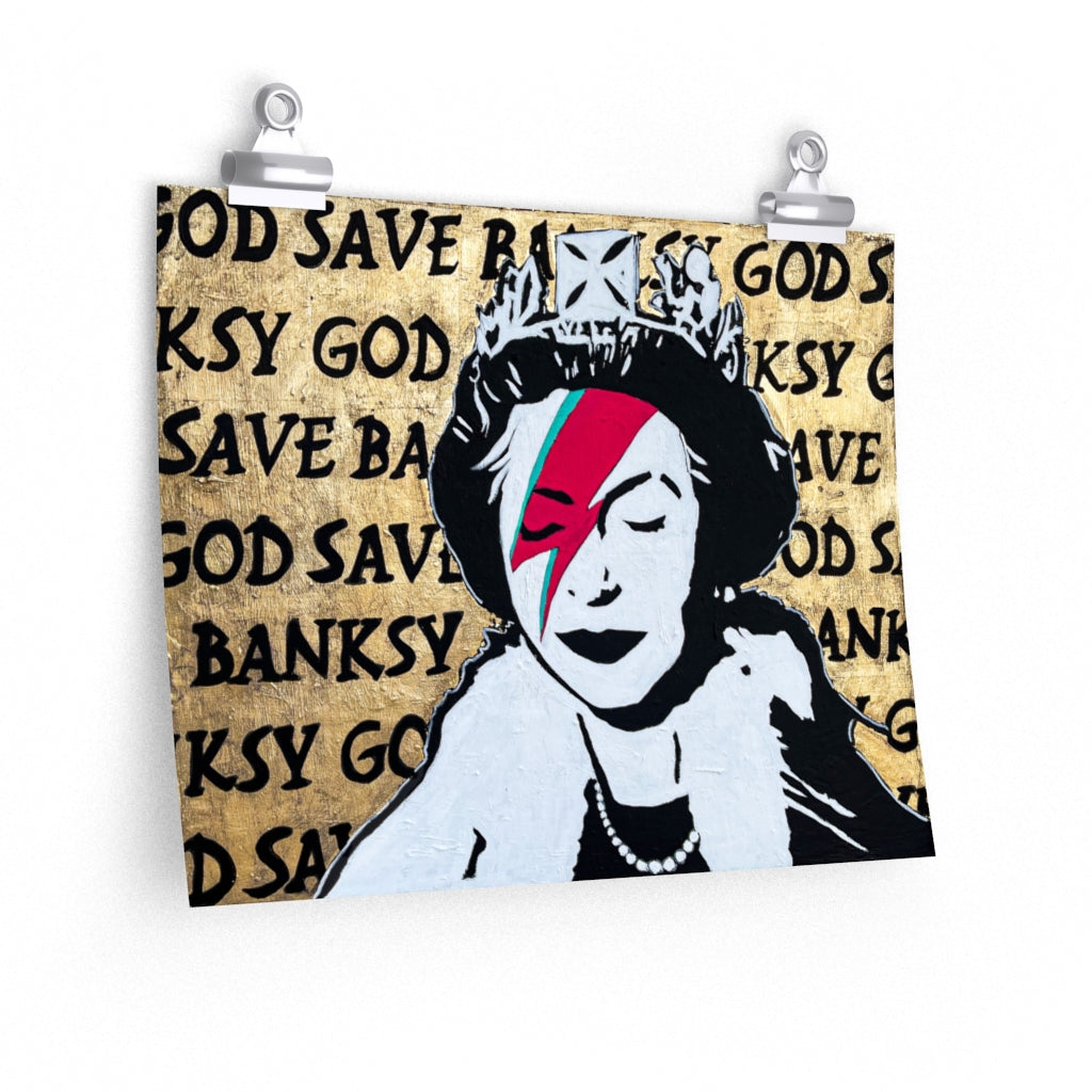 God Save Banksy Matte Print