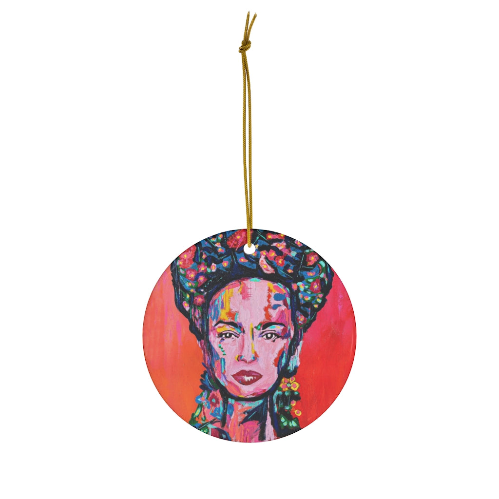 Frida Kahlo Ceramic Ornament