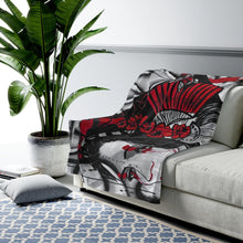 Load image into Gallery viewer, The Warrior Velveteen Plush Blanket