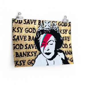 God Save Banksy Matte Print