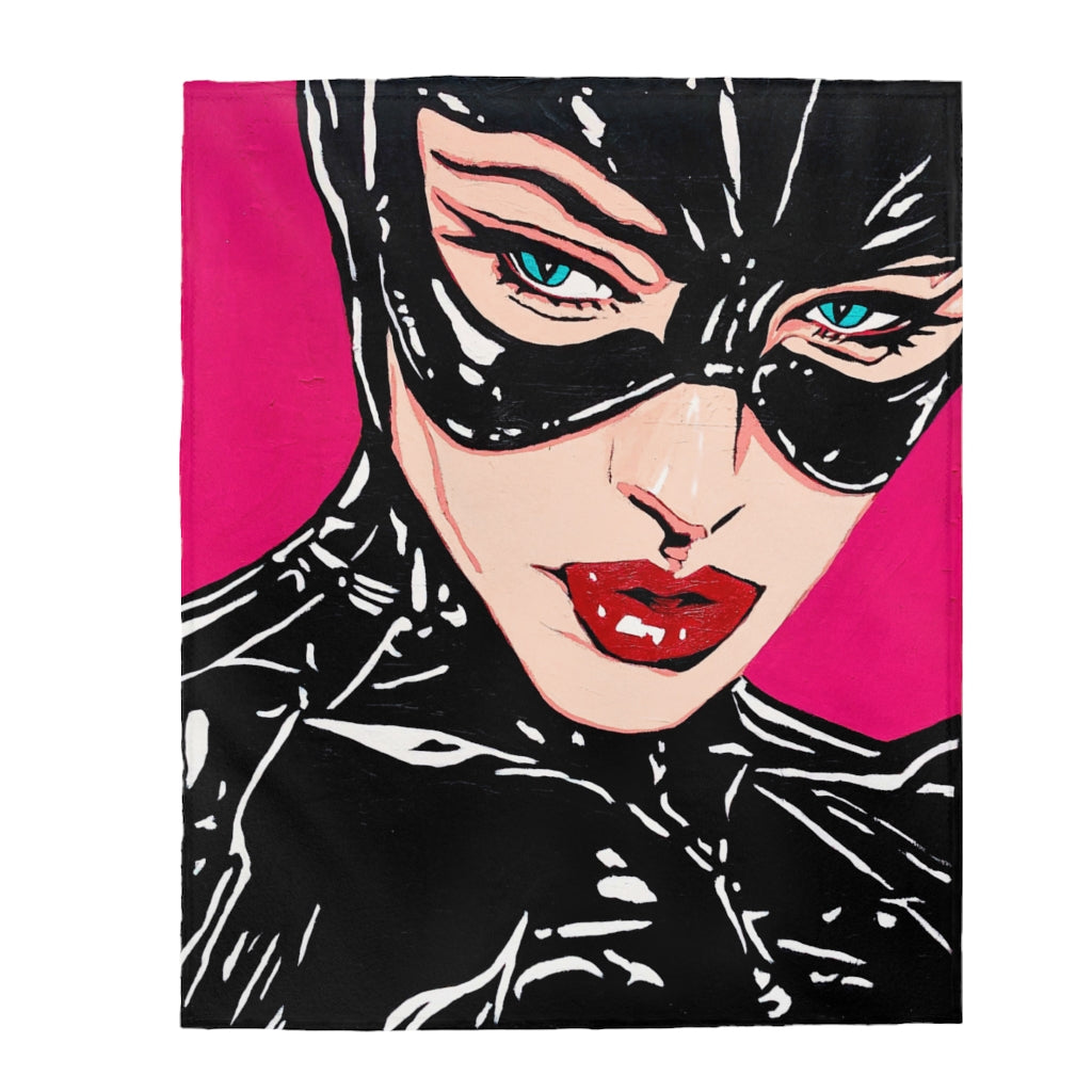 Catwoman Velveteen Plush Blanket