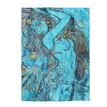 Load image into Gallery viewer, Siren of the Sea Velveteen Plush Blanket