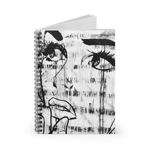 Graffiti Pop Art Girl Spiral Notebook