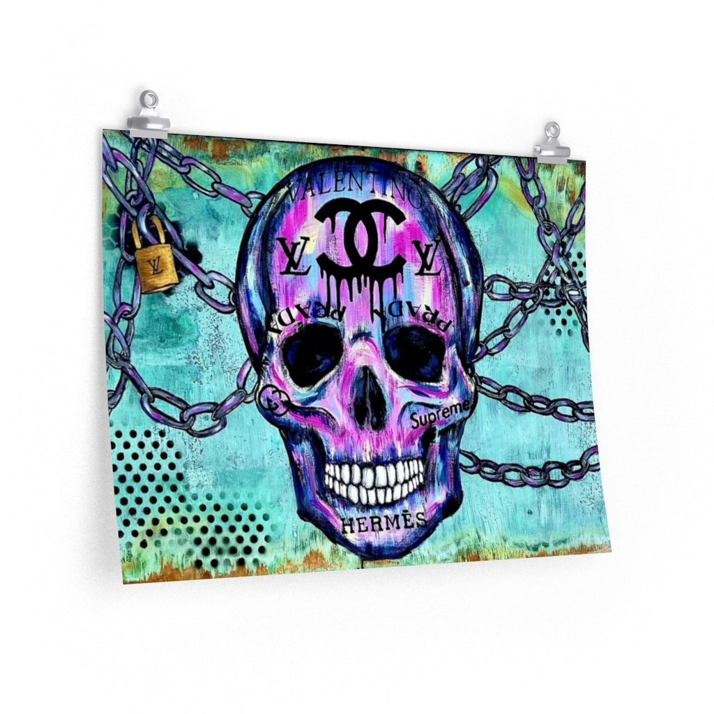 Luxury Never Dies Skull Matte Print