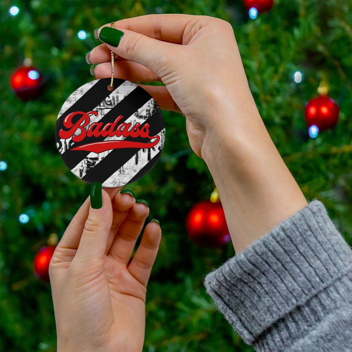 Badass Graffiti Pop / Ceramic Ornaments