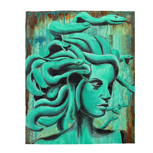 Load image into Gallery viewer, Medusa / Velveteen Plush Blanket