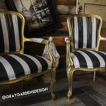 Load image into Gallery viewer, Vintage Hand Painted French Glam Chairs
