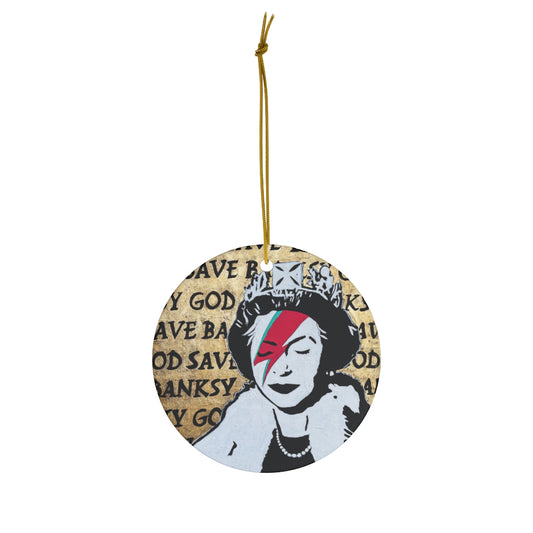 God Save Banksy Ceramic Ornaments