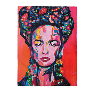 Frida Kahlo Velveteen Plush Blanket