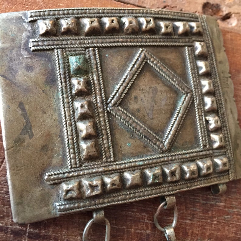 Antique Russian Empire Amulet Belt Buckle