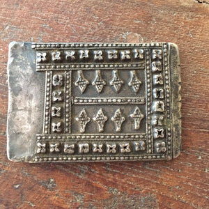 Antique Tribal Amulet Belt Buckle