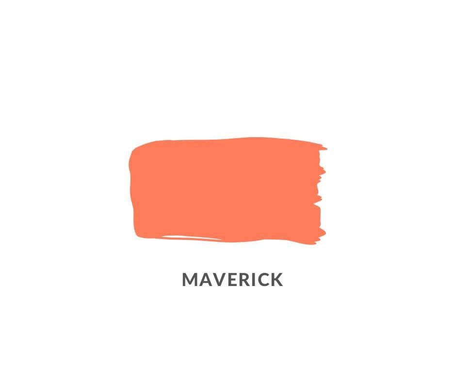 Maverick | Retro Mid Century Orange Clay and Chalk Paint