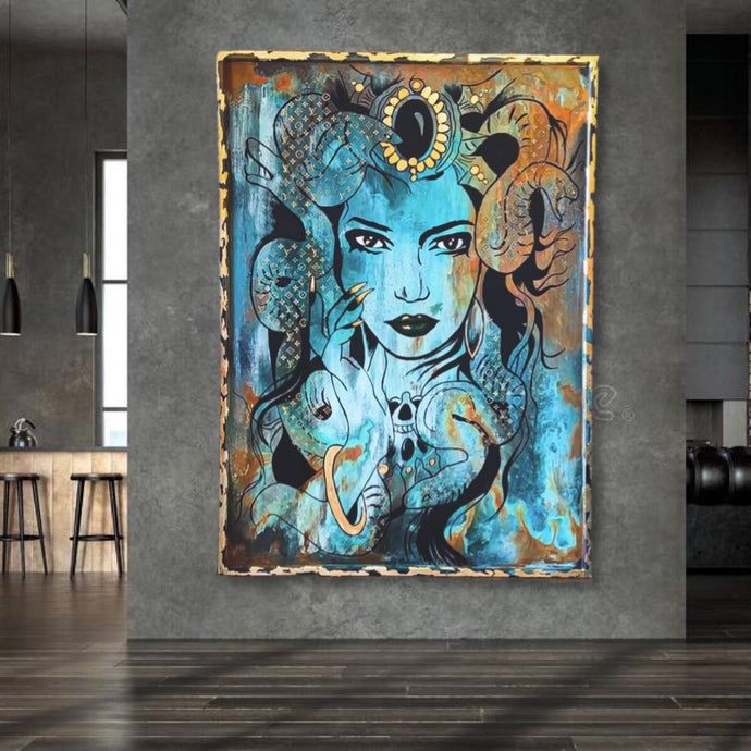 “Medusa” Original Painting on Canvas
