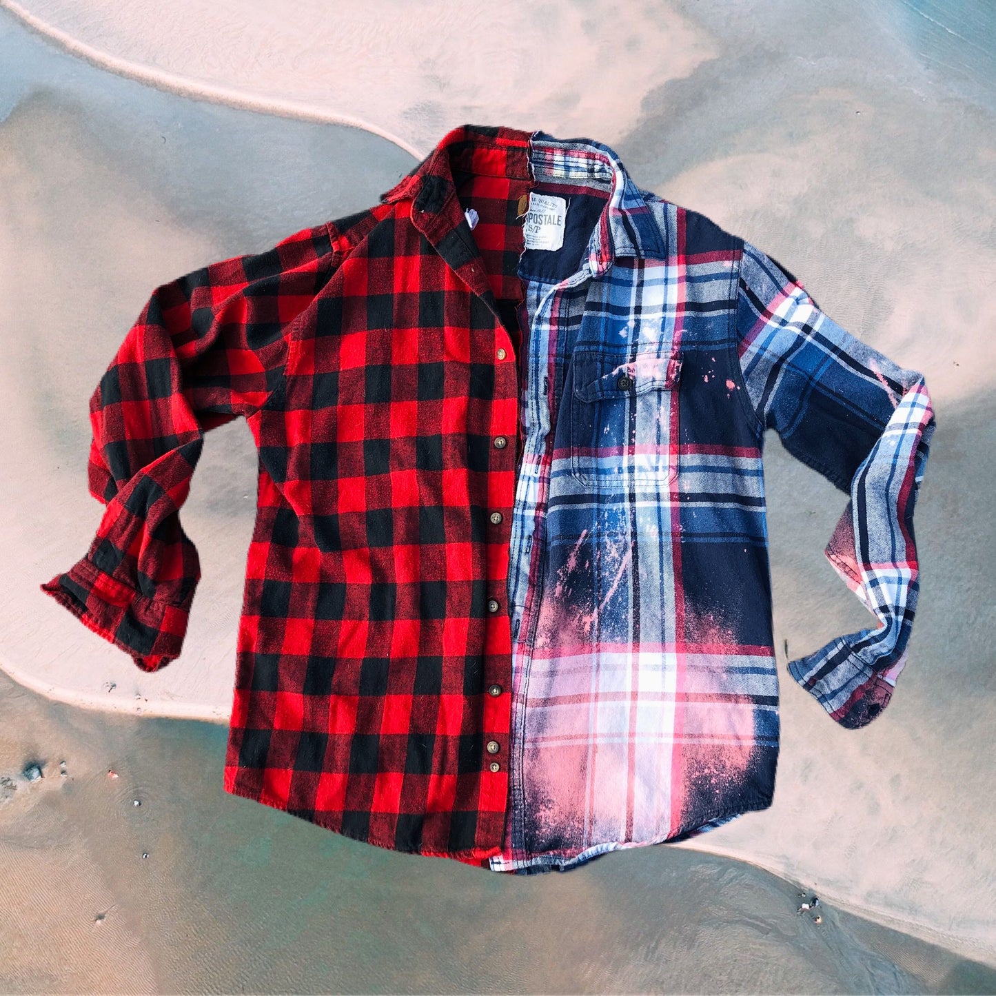 Upcycled Spliced Flannel